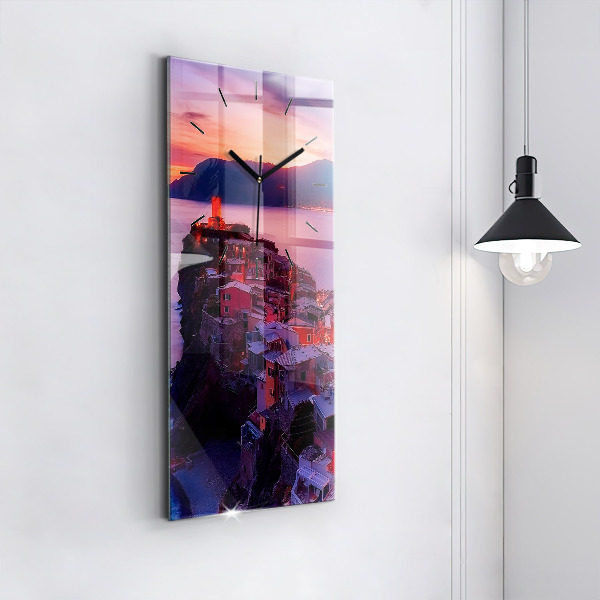 Horloge murale verticale 'L''inscription Souvenirs'