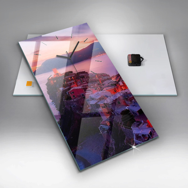 Horloge murale verticale 'L''inscription Souvenirs'