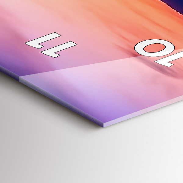 Horloge murale verticale 'L''inscription Souvenirs'