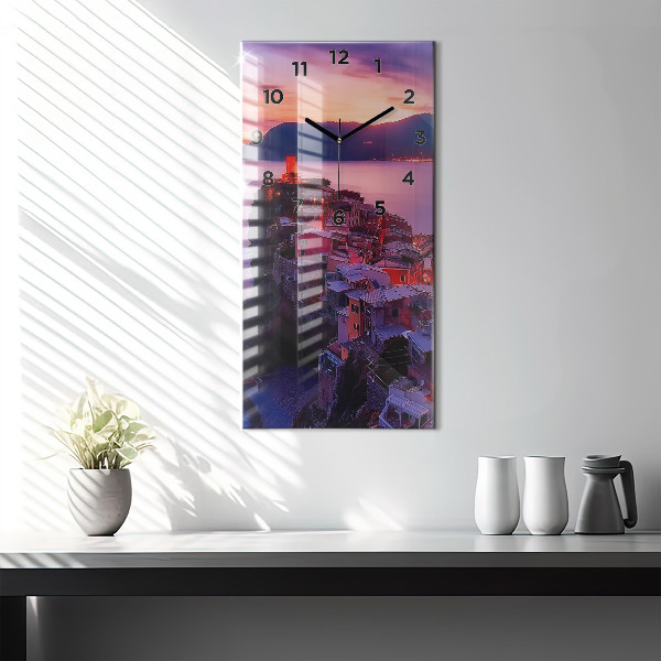 Horloge murale verticale 'L''inscription Souvenirs'