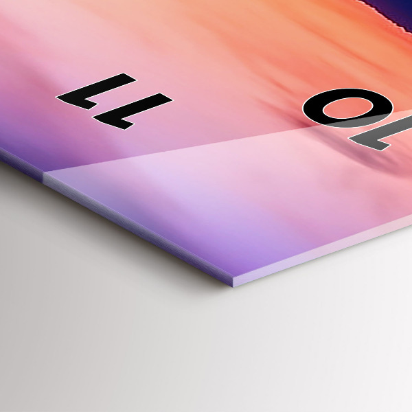 Horloge murale verticale 'L''inscription Souvenirs'