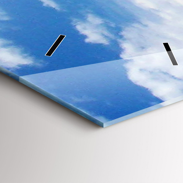 Horloge murale verticale Embarcation coulée