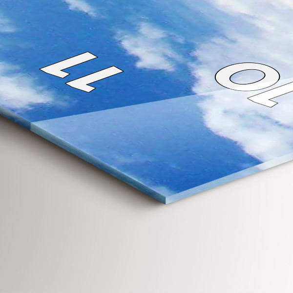 Horloge murale verticale Embarcation coulée