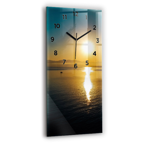 Horloge murale verticale Paysage au lever du soleil