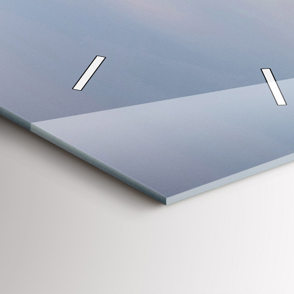 Horloge murale verticale Une montagne couverte de neige