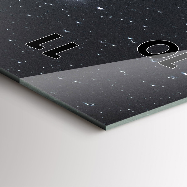 Horloge murale verticale Montagne sous les étoiles