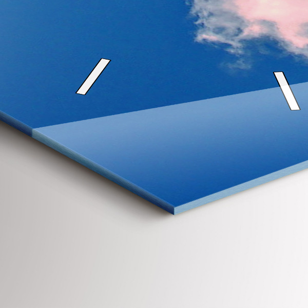 Horloge murale verticale Montagnes sous le ciel bleu