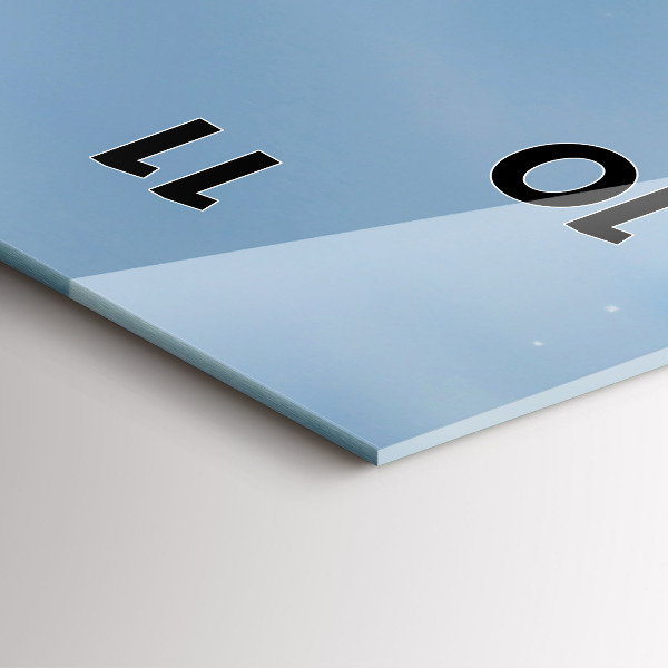 Horloge murale verticale Photographie des vagues de la mer