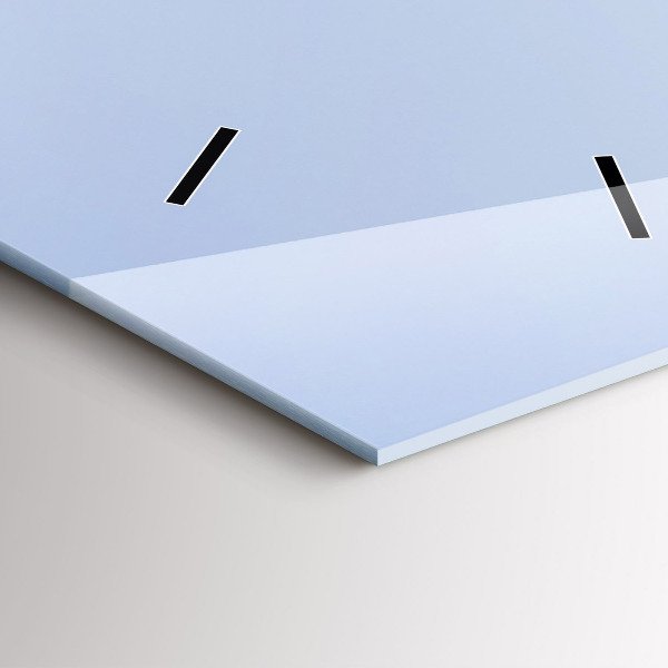 Horloge murale verticale 'Montagnes au bord de l''océan'