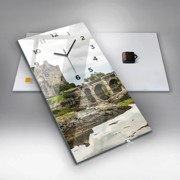 Horloge murale verticale 'Château d''Eilean Donan Écosse'
