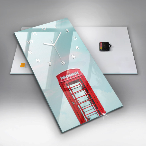 Horloge murale verticale Téléphone public