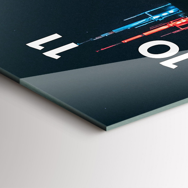 Horloge murale verticale Paysage urbain de Chicago