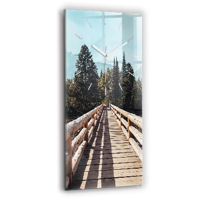 Horloge murale verticale Montagnes de Yellowstone