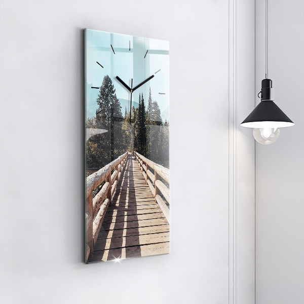 Horloge murale verticale Montagnes de Yellowstone