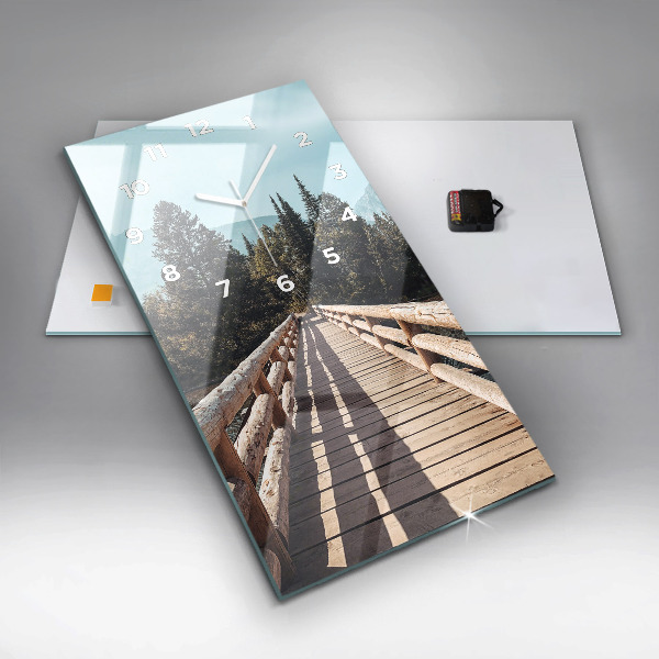 Horloge murale verticale Montagnes de Yellowstone