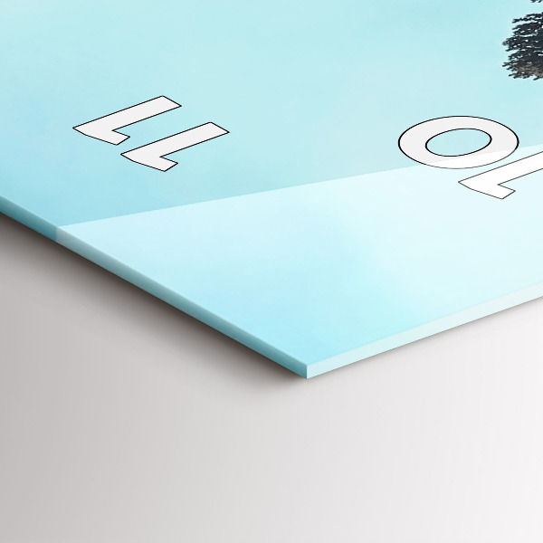 Horloge murale verticale Montagnes de Yellowstone