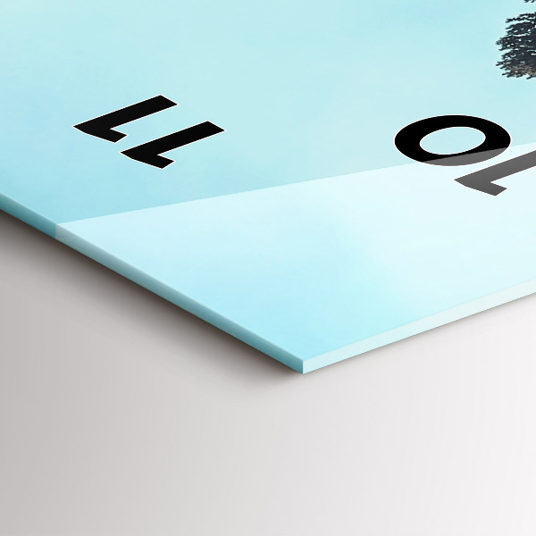 Horloge murale verticale Montagnes de Yellowstone