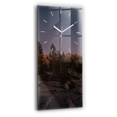 Horloge murale verticale Route rocheuse de Yosemite