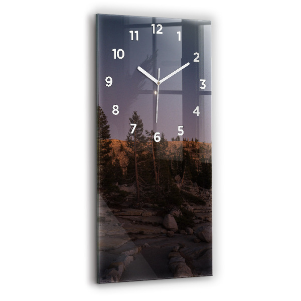 Horloge murale verticale Route rocheuse de Yosemite