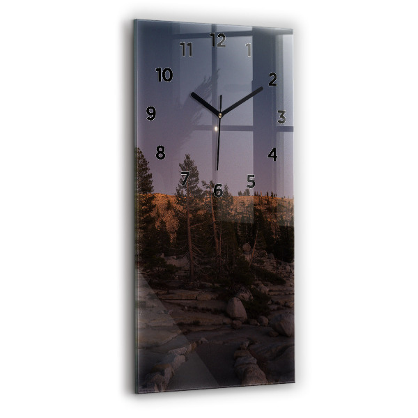 Horloge murale verticale Route rocheuse de Yosemite
