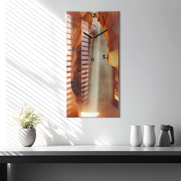 Horloge murale verticale Canyon du désert