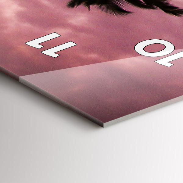 Horloge murale verticale Palmiers à Hawaï