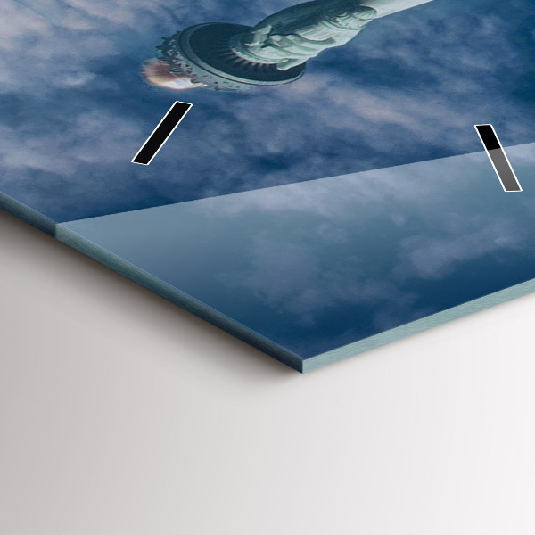 Horloge murale verticale Statue de la Liberté à New York