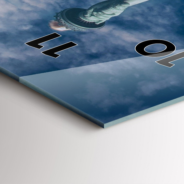 Horloge murale verticale Statue de la Liberté à New York