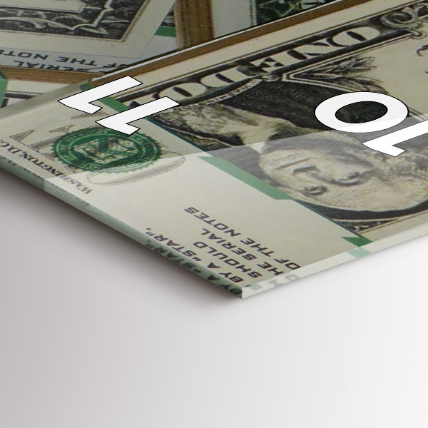 Horloge murale verticale 1 dollar américain