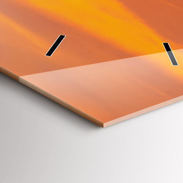 Horloge murale verticale Le lac Balaton le soir