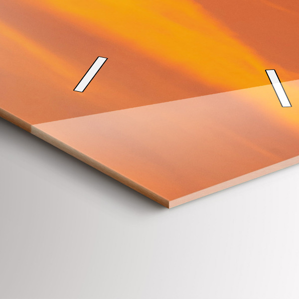 Horloge murale verticale Le lac Balaton le soir