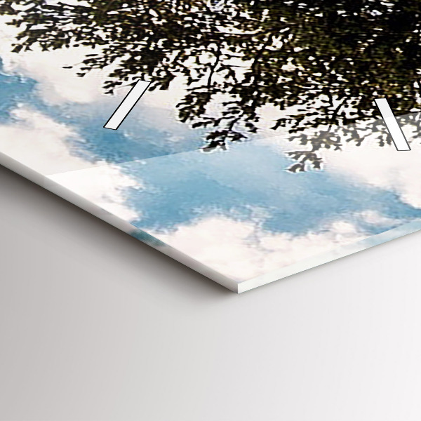 Horloge murale verticale Un arbre sur une colline