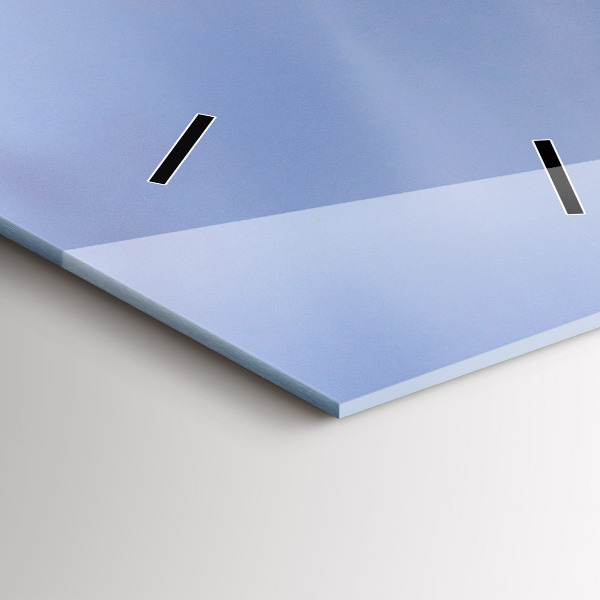 Horloge murale verticale Coucher de soleil sur la ville