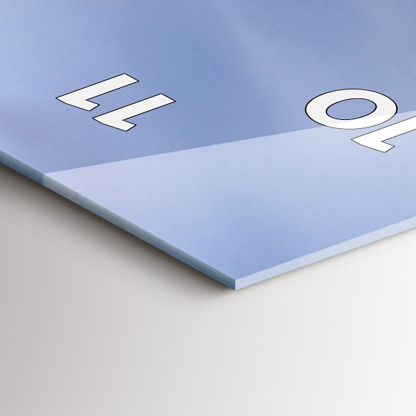 Horloge murale verticale Coucher de soleil sur la ville