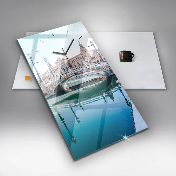 Horloge murale verticale 'Place d''Espagne à Séville'