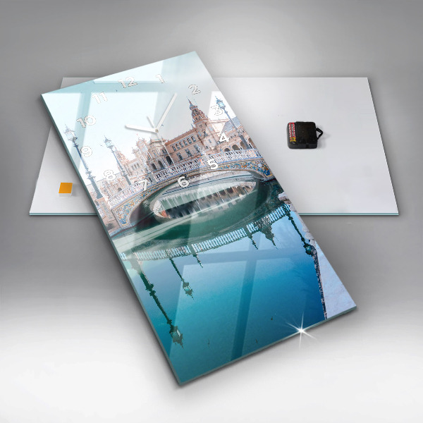 Horloge murale verticale 'Place d''Espagne à Séville'