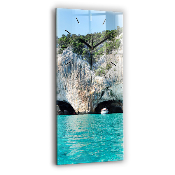 Horloge murale verticale Grotte sous-marine