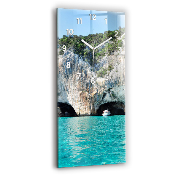 Horloge murale verticale Grotte sous-marine