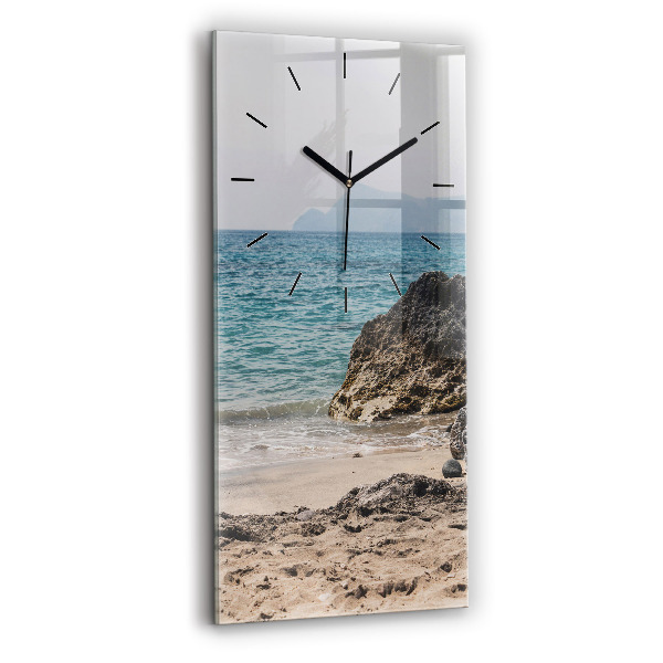 Horloge murale verticale Vue sur la mer Méditerranée