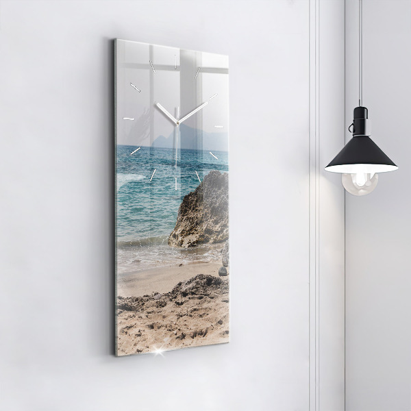 Horloge murale verticale Vue sur la mer Méditerranée