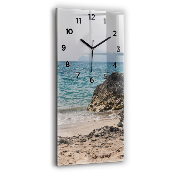 Horloge murale verticale Vue sur la mer Méditerranée