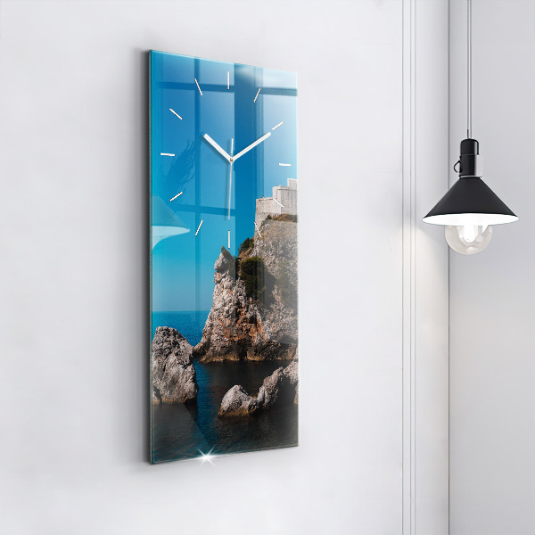 Horloge murale verticale Falaises de Dubrovnik