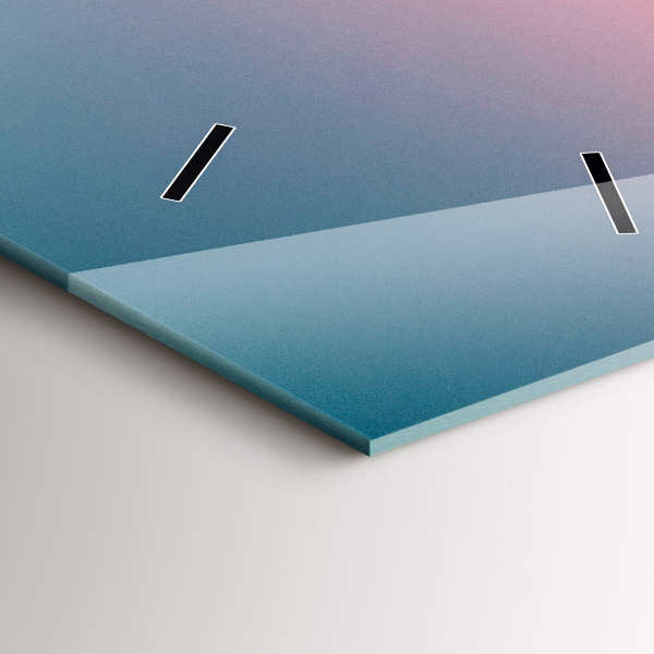 Horloge murale verticale Rochers au coucher du soleil