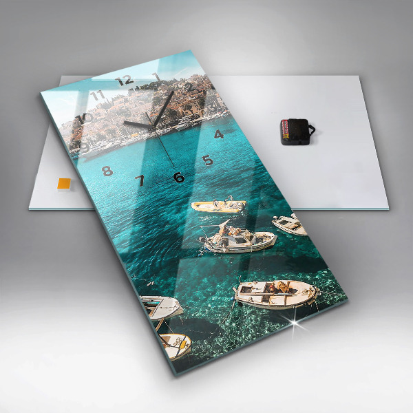 Horloge murale verticale Bateaux en Croatie