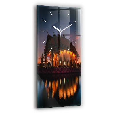 Horloge murale verticale Temple à Bangkok