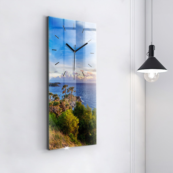 Horloge rectangulaire verticale Phuket en Thaïlande