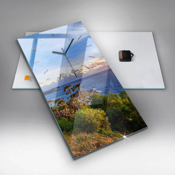 Horloge rectangulaire verticale Phuket en Thaïlande