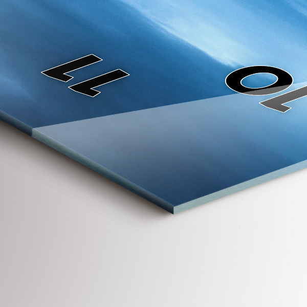 Horloge rectangulaire verticale Cascade de Gullfoss en Islande