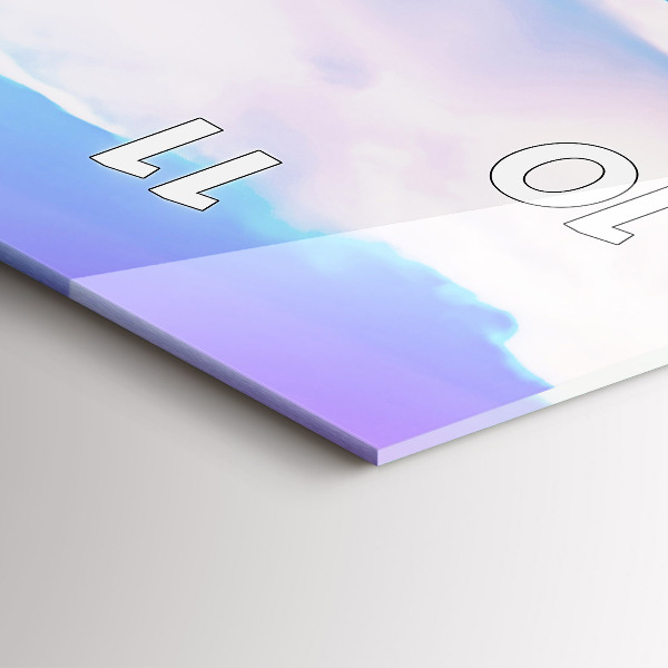 Horloge rectangulaire verticale Godafoss en Islande