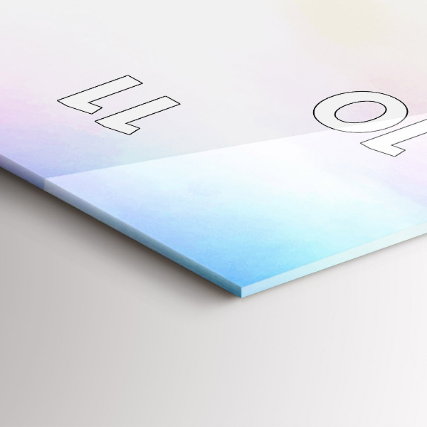 Horloge rectangulaire verticale Cascade en Islande